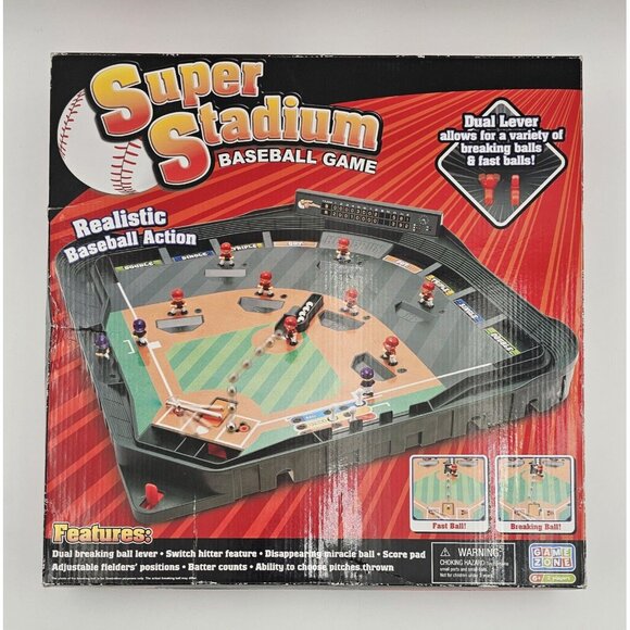 Game Zone Super Stadium Baseball Game with Realistic Baseball Action - Picture 1 of 16